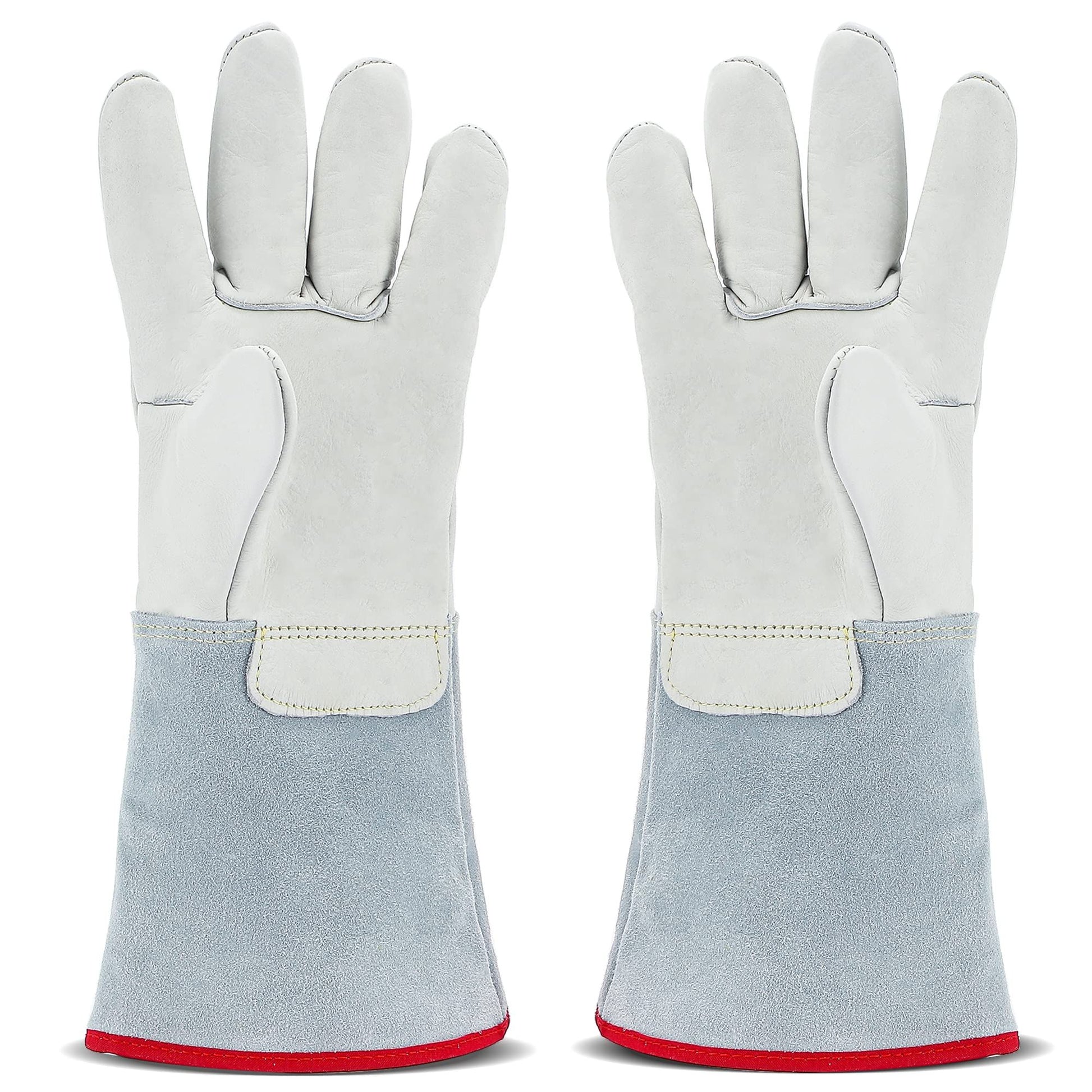 Cryogenic Gloves 40cm Long Mid-arm LN2 Protective Gloves for Liquid Nitrogen/Dry Ice/Cold Storage