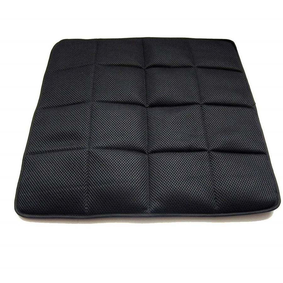 Four season universal breathable mesh bamboo charcoal seat cushion for office vehicles (1pcs black)