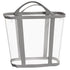 Mesh Bag with Handles, Collapsible Laundry Basket, Foldable Laundry Bag, Breathable Folding Beach Bag,Space-saving Travel Tote Bags (1, Grey)