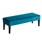 Dining Room Bench Covers,Soft Stretch Thick  Bench Slipcover, Removable Washable Bench Cushion Slipcovers for Living Room, Bedroom, Kitchen(Peacock Blue)