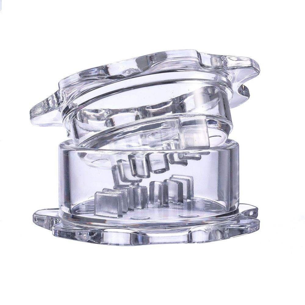 Garlic Twister 4th Gen – Garlic Mincer & Garlic Press in One - for Ginger, Herbs, Nuts & more, BPA-Free, Dishwasher Safe, 3–5 Clove Capacity - Clear