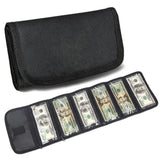 Money Organizer for Cash with 6 Zippered Pocket Multipack Money Pouch, Cash Bill Organizer, Money Bag Small Travel Money Holder for Budgeting, Receipt and Tips