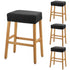 Stool Covers Rectangle - 4 Pack Stretch Waterproof Saddle Seat Cover Counter Bar Stools Bar Chairs Covers Kitchen Island Chairs Cushion Protector