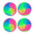 4 pcs Light Up Dog Balls Flashing Elastic Ball Glow in The Dark Interactive Pet Toys for, Cats, Dogs,Diameter 7cm