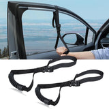 4Pack Car Grab Handle Adjustable Standing Aid Safety Handle Portable Vehicle Support Grab Bar Nylon Grip Handle Mobility Assist Device (Black)