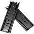 2 Pairs 8+6 Inch Full Extension Less Noise Drawer Slides all Bearing Side Mounted Drawer Slider Heavy Duty Drawer Slides, Black