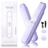 2 in 1 Bikini Trimmer for Women, Dual Head Electric Razor,Wet/Dry Use Women Electric Shaver, Painless Body Facial Hair Remover for Bikini Legs Arm Underarm,(Purple16.5*3.2*2.8cm)