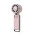 Portable Handheld Turbo Fan with Ice Cooling, 5 Speed Battery Rechargeable Foldable 2in 1 Mini Fan,Desk Fan, Quiet Personal Fans for Outdoor, Travel, Camping, Hiking, Working pink （16.8*5.3*4.7cm)