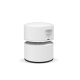 Desktop Vacuum Cleaner,Mini Table dust Sweeper Energy Saving with auto Power-Off Function,Cordless&360º Rotatable Design for Keyboard/Home/Office (White)