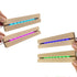 4Pcs 6" Wooden LED Light Stand Base, Colorful Light Rectangle Wood Display Pedestal Led Light Base Night Light Base for Acrylic Sheet 3D Crystal Glass Art