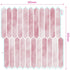 Pink Long Hexagon Tile Peel and Stick Backsplash, 10 Sheets Self-Adhesive Wall Tiles Stick on Back Splash for Kitchen, Bathroom, Fireplace,RV