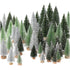 30Pcs Christmas Decorations Mini Christmas Trees, Artificial Christmas Tree Bottle Brush Trees with Wooden Base for Christmas Decor Christmas Party Home Table Craft(Gradient Green)
