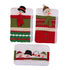 3 Piece Set Christmas Snowman Refrigerator Door Handle Covers Appliance Handle Covers Christmas Decorations Fits Standard Size(23*14cm)