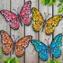 Metal Butterfly Wall Decor -24.6cm Outdoor Fence Wall Art Decor, Hanging Decoration for Garden Yard Living Room Bedroom Patio Balcony(4 Pack)