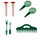 7 pack Soil Quick Punching Machine, Seed Planter, Porous Seed Planter, Seedling Soil pad, Used for Planting Crops and Plant Sowing Punching
