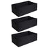 3-Pack Grow Bags, 10 Gallon Heavy Duty Thickened Nonwoven Fabric Raised Garden Bed Square Flower Planter Containers for Carrot Onion,Flowers,Fruit/Growing Pots with Handles(60x30x20cm)