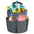 28cm Foldable Storage Basket, Cleaning Caddy Organiser, Portable Multi Cleaning Bucket Bag for Home, Garden (Dark Grey)The packaging only includes one tool basket