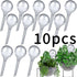 Plant Automatic Watering Devices, Clear Plastic Self-Watering Bulbs Flower Automatic Watering Device While Away Garden Waterer for Plant Indoor Outdoor 10pcs(13*5cm)