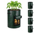 Potato Grow Bags Grow Bags 5 Pack, Heavy Fabric Planters with Harvest Window, Great for Growing Tomatoes, Vegetables and Fruits in The Garden