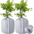 2-Pack Plant Pot Covers for Winter Freeze Protection - Frost Protection Cover for Outdoor Plants & Shrubs (grey)
