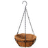 Series Hanging Basket, 8-Inch with Chain Metal Hanging Baskets for Plants Outdoor Hanging Flower Pots Outdoor Decorative Round Wire Plant Holder