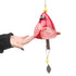 Bird Song Bell Wind Chime, Windchimes for Rustic Music Garden Backyard Church Decoration Porch Outside Outdoor Festival Memorial Gift (Red，12*11*9cm)