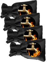 Outdoor Faucet Cover,Outside Freeze Proof Covers for Winter,4Pcs  Spigot Cover,Freeze Miser,Outlet Insulation,Garden Hose Bib Cover Socks,Antifreeze Protection Water Faucet Cap