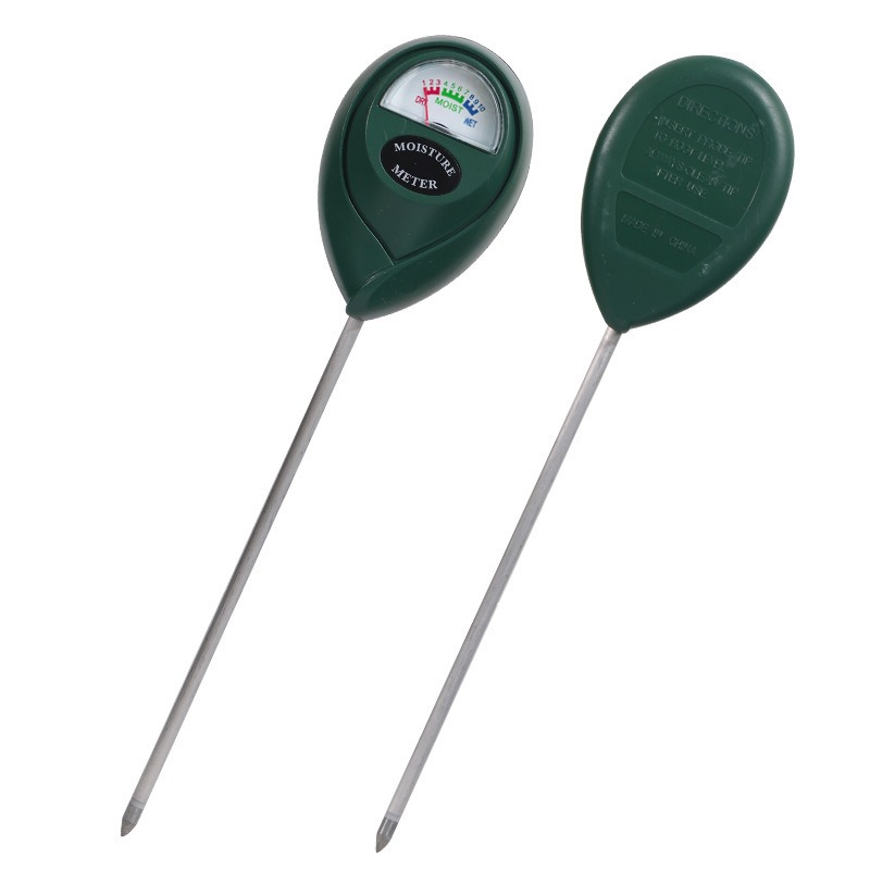 Long Probe Deep Use Soil Moisture Meter, Water Monitor Indicator Sensor, Hygrometer for Outdoor Indoor Large Pot Plants, Flower, Gardening, Farming，dark green 26cm long