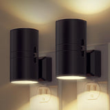 Night Lights Plug into Wall, Dimmable Night Light Plug in, Modern Night Lights with Dusk to Dawn Light Sensor, Soft White 3000K, Adjustable Brightness Nightlight for Hallway Bedroom, 2 Pack，4.8*8.8cm