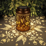 Solar Lanterns Outdoor Waterproof Hummingbird Garden Decor Gifts for Women Mom Grandma Hanging Solar Lights Metal Solar Decoration Outside for Yard, Patio Diameter 12cm, height 18cm