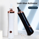 2pcs Electric Nail Lacquer Shaker, Eyelash Lacquer & Glue Shaker for Eyelash Extensions, Handsfree Tool for Nails & Polish（white+black）