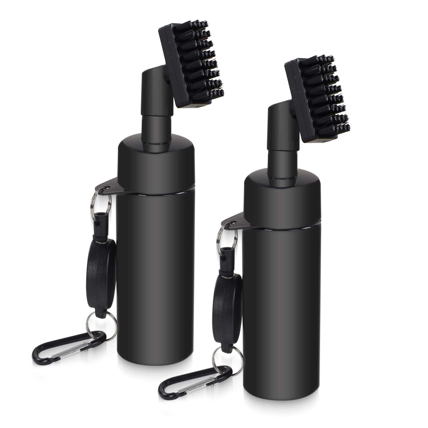 Golf Club Cleaner Brush, Golf Water Brush with Spray Bottle Holdsof Water, Golf Club Cleaning Kit -  Essential Golf Accessories for Men, 2pcs black