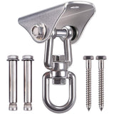 Stainless Steel Swing Hanger Heavy Duty Ceiling Swing Mount Free Swivel Swing Hook Swing Hardware Kit for Yoga Swing Hammock Chair Porch Swing Sets Heavy Punching Bag