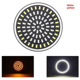 8pcs 1157 LED Turn Signals Front Rear 81 LED Lights Super Bright 1156 Bulbs Lens Kit 1986-2024 Compatible