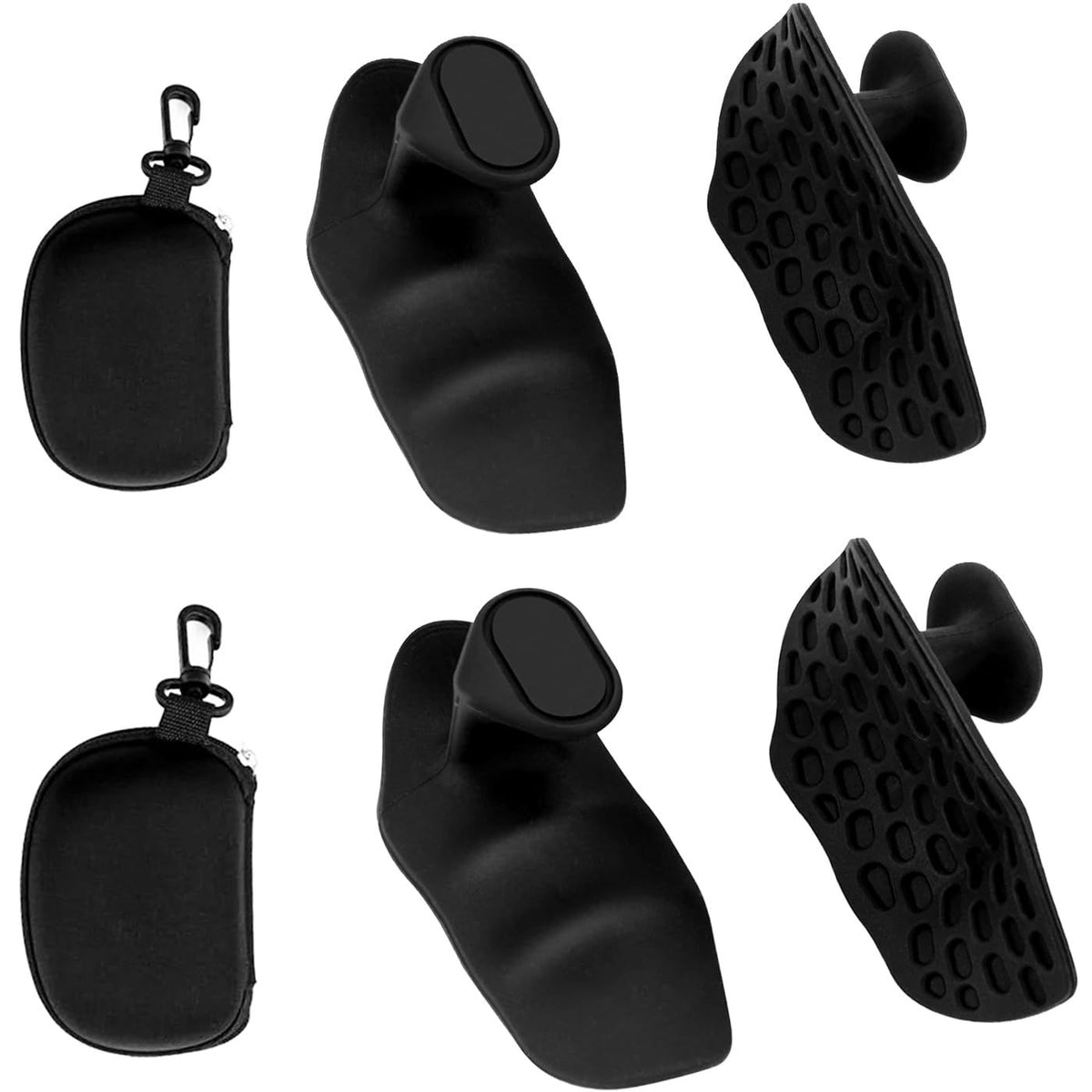 4Pcs Weight Lifting Grips for Men Women, Ergonomics Workout Rubber Fingerless Gym Grips,  Grip for Exercise Bodybuilding,Deadlifts, Exercise, Weight Lifting, Dumbbell