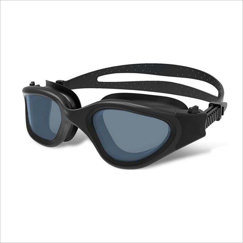 Swim Goggles, Swimming Goggles Anti-Fog for Adult Men Women Adults Teenagers（17.5*4.6cm，black)