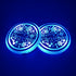 2pcs LED Car Cup Holder Lights, Changeable Color USB Charging Luminescent Car Cup Holder Mat Coaster Insert, LED Interior Atmosphere Lamp