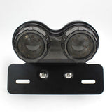 10W 20-LED Motorcycle Tail Light Integrated Driving&Brake Light Turn Signal Lamp With License Plate Bracket
