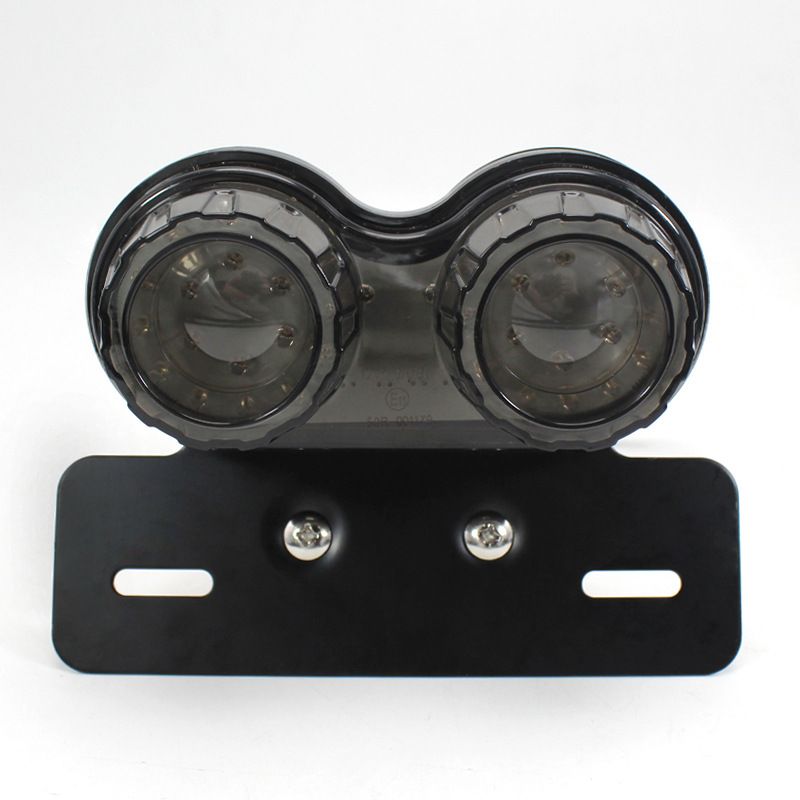 10W 20-LED Motorcycle Tail Light Integrated Driving&Brake Light Turn Signal Lamp With License Plate Bracket