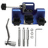 Portable Hand Crank Tool with 3 Sharpening Rods, Storage Bag, Gloves & Cleaning Brush - Chainsaw Sharpening Jig Kit for Chain Saw and Electric Saw blue