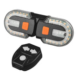 Split Bicycle Rear Lights, USB Rechargeable Turn Signal Bike Taillights for Cycling, Cyclist Safety Warning Bike Light 5 Mode (Only One Remote Control)