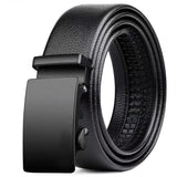Mens Belt Leather Belt, Effortless Style, Piece Leather Belt with Minimalist Buckle Design (35mm, black)