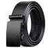 Mens Belt Leather Belt, Effortless Style, Piece Leather Belt with Minimalist Buckle Design (35mm, black)