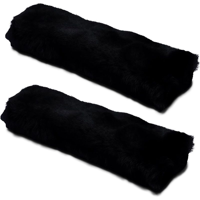 Car Seat Belt Pad,2 Pack Soft Seat Belt Cover for Shoulder Pad Neck Cushion Protector Car Accessories (Black)