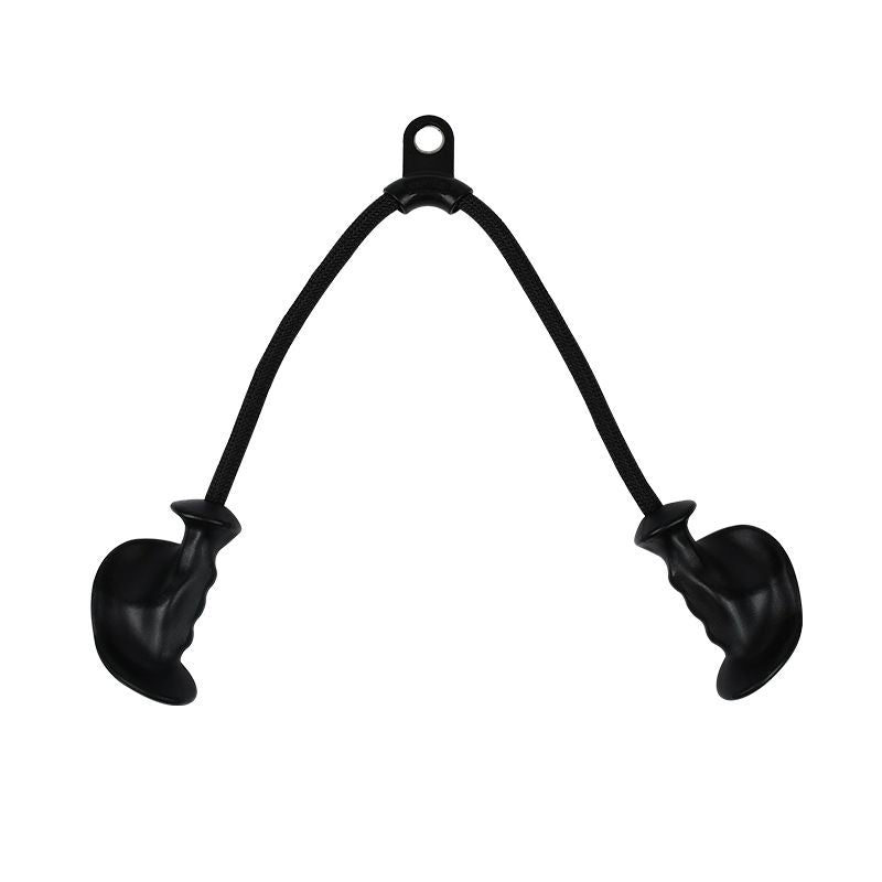 Tricep Rope with Ergonomic Handles, 32 Inch Tricep Pull Down Rope for Cable Machine, Pulley System, Triceps Rope Cable Attachment for Gym, Home