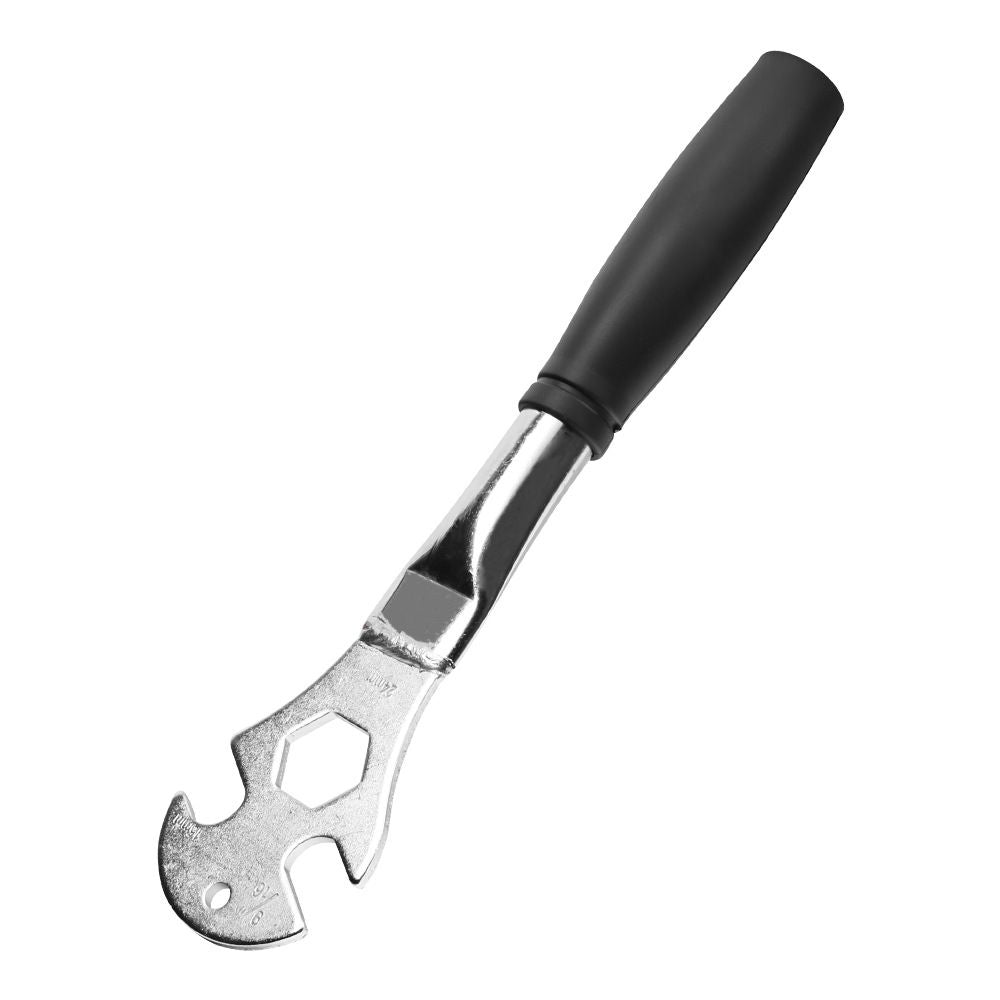 Bicycle Pedal Wrench Heavy Duty Handle - Road Bike Pedal Removal Spanner Tool - Long Handle 15/24mm  silver