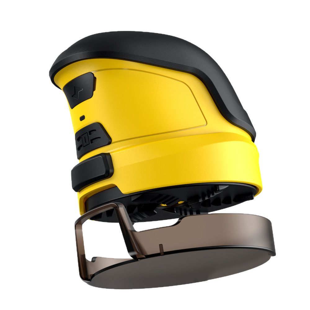 Battery Operated Windscreen Defroster  Handheld Snow Scraper for Car, Cordless Snow Remover, Portable De-ice Tool（yellow）