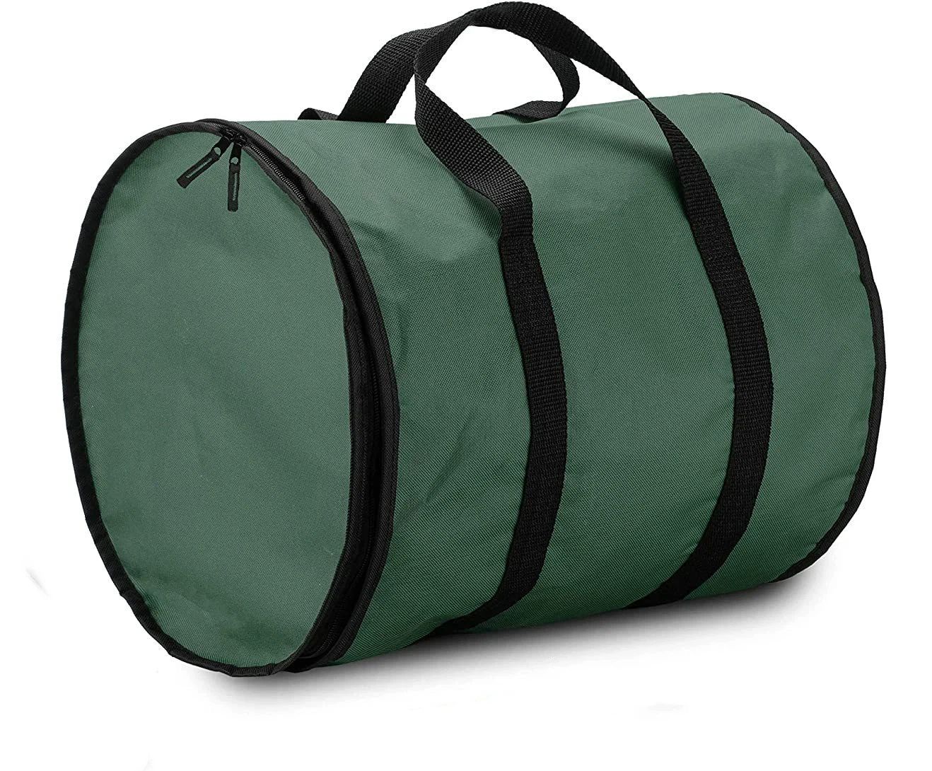 Christmas Light storage Bag | Holiday Light Storage Organizer  Extension Cords Constructed of Durable 600D Oxford Material with Clear PVC Window (Green)