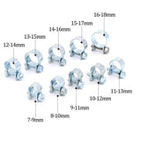 50PCS Fuel Line Clamp 304 Stainless Steel,Mini Fuel Injection Gas Line Hose Clamps,Pipe Clamp for Automotive,Diesel Petrol Pipe