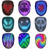 LED Mask with Gesture Sensing, Light-Up Transforming Face Cover for Halloween, Christmas, Cosplay & Birthday Parties